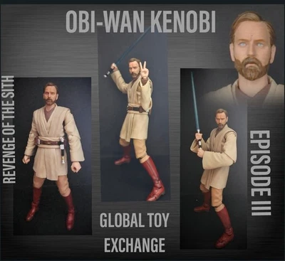 STAR WARS BANDAI FIGUARTS OBI-WAN KENOBI REVENGE OF THE SITH 1:12 FIGURE - Image 1 of 4