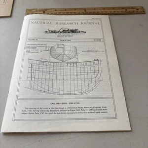 VTG 1984 Nautical Research Journal: English Cutter Circa 1768 / Log SS Glenogil - Picture 1 of 10