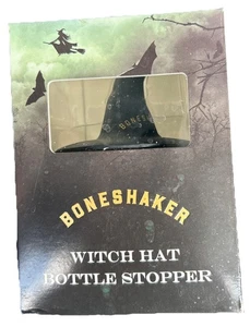 Sombrero de Bruja BONESHAKER Tapón de Botella de Vino Corcho Halloween Negro Raro - Promoción - Imagen 1 de 2