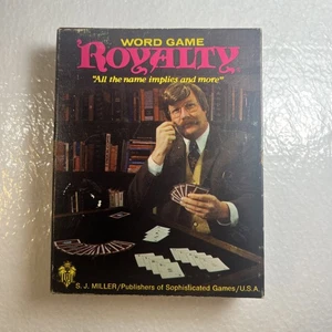 Vintage Royalty Card Word Game S.J. MILLER Made in USA Complete 1978  - Picture 1 of 5