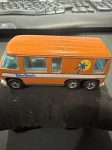 Hot Wheels GMC Motor Home 1976 Vintage Palm Beach Orange Blackwall Hong Kong - Foto 1 di 8