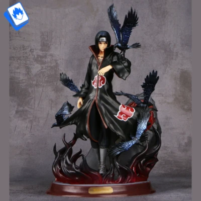 Action Figure Naruto Sasuke Uchiha Itachi 25cm STATUA DA COLLEZIONE Anime - Immagine 1 di 4