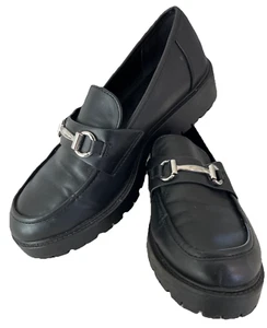 Y2K Soda Damen Plateau Halbschuhe schwarz klobig Slipper Größe 8 Grunge Goth - Bild 1 von 5