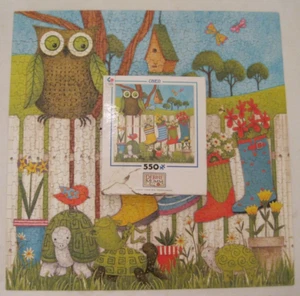 OWL TURTLE FLOWERS 2014 DEBBIE MUMM CEACO 550 PIECE JIGSAW PUZZLE 100% COMP E-60 - Picture 1 of 7