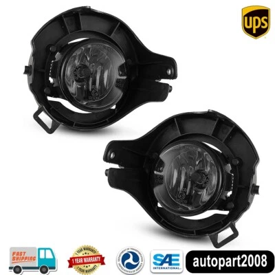 Pair Fog Lights For 2005-2009 Nissan Frontier Driving Bumper Lamps Smoke Lens - Изображение 1 из 4