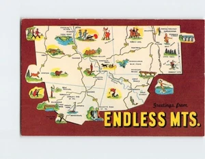 Postcard Greetings from Endless Mts. Northeastern Pennsylvania USA - Picture 1 of 2