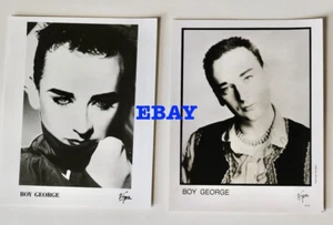 BOY GEORGE set fotografico kit stampa VERGINE vintage anni 90 - Foto 1 di 2