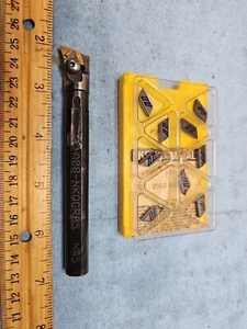 KENNAMETAL A08-NKQCR051/2" shaft coolant thru indexable boring bar W/ 9 CARBIDE - Picture 1 of 15