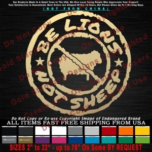 - Don't Be Sheep Ban Sheep Circle Sheepdog Wolves Don't Tread Sticker Decal - Picture 1 of 12