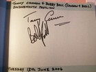 Cannon And Ball (Bobby Ball) Hand Signed Autograph page. Bobby Ball/Tommy Cannon