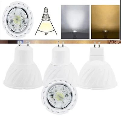 220V LED Spotlight Bulbs Dimmable MR16 GU10 COB 7W Replace 50W Halogen Lamp RK - Image 1 of 4
