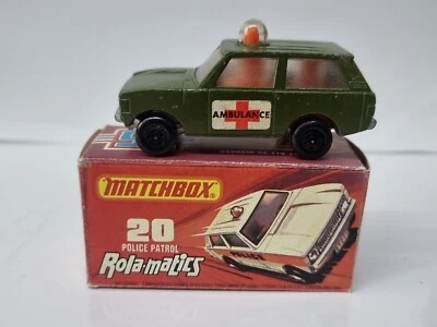 MATCHBOX LESNEY SUPERFAST No 20 Police Patrol Ambulance Range Rover  In VGC - Image 1 of 4