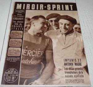 MIROIR SPRINT #409 1954 FOOTBALL FRANCE-ITALIE CYCLISME PARIS-ROUBAIX IMPANIS - Imagen 1 de 4