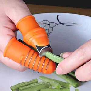 Silicone Thumb Knife Finger Protector Gears Cutting Vegetable Harvesting Knife - Picture 1 of 26