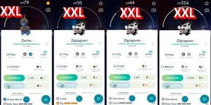 Deino, Zigzagoon XXL | Dark-type Pokémon for exhibitions | Pokemon Trade Go✨ - Picture 1 of 2