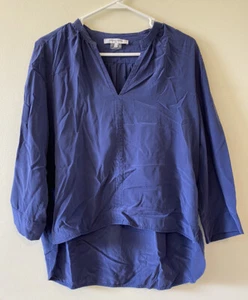 Gerard Darel Paris Blue Silk long sleeve blouse size 40 - Picture 1 of 2