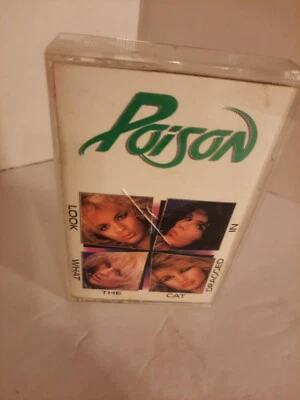 poison - look what the cat dragged in - cassette tape (1986) - Image 1 of 4