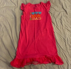 carter's "i love mom and dad" pink nightgown - Picture 1 of 1
