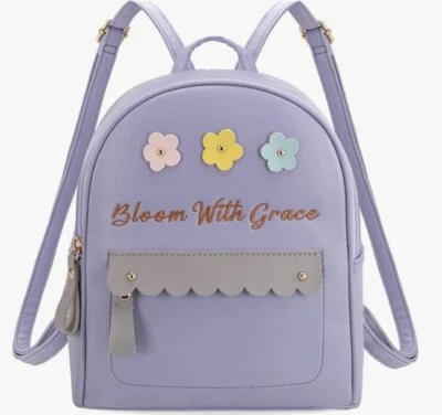 Montana Wear Mini Backpack Bloom With Grace Flowers Easter Girl’s Spring Purse - Image 1 of 4