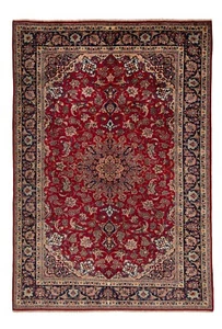 Alfombra persa anudada a mano Najafabad 313 x 214 cm-FineOrient, alfombra, alfombra, rojo - Imagen 1 de 14