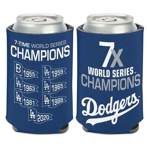 LOS ANGELES DODGERS 2020 MLB WORLD SERIES CHAMPS 12 0Z CAN COOZIE COOLER HOLDER Cover