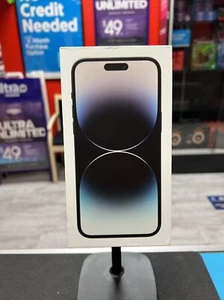 OVP für Apple iPhone 14 Pro Max mit Aufkleber & Anleitungen - Space Schwarz - Bild 1 von 6