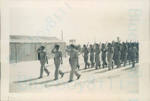 1950s British Army Sinai Egypt Soldiers parade march Salute Photo - Picture 1 of 2