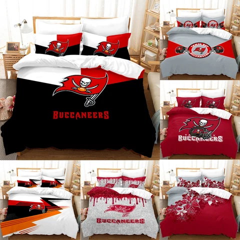 Tampa Bay Buccaneers Bedding Sets 3Pcs Duvet Cover Pillowcases Comforter Cover Cover