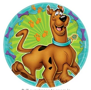 SCOOBY DOO birthday party supplies dessert CAKE PLATES 8pcs 7inches dog - Picture 1 of 1