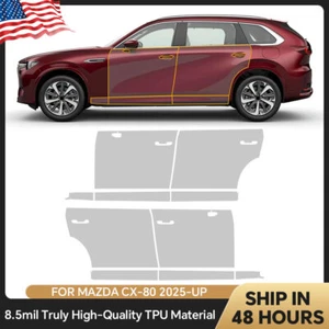 For Mazda CX-80 2025-UP Doors Precut Paint Protection Film Gloss Clear PPF TPU - Picture 1 of 20