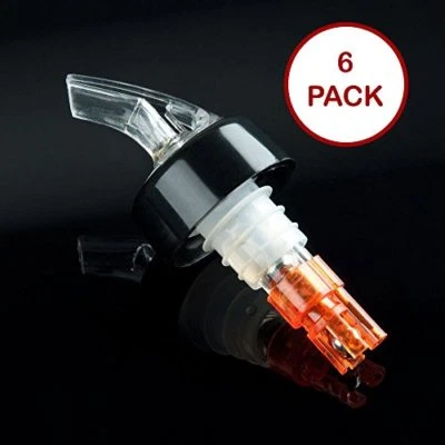 Tiger Chef 1/2 OZ Measured Liquor Pourer Tail with Collar Liquor Spout Pourer -6 - Image 1 of 2