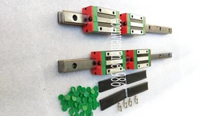 2 set HGR25-1000mm Linear Rail & 4 pcs HGH25CA Block Carriage - Picture 1 of 3