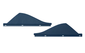 Aftermarket Mercedes-Benz Windows Side Triangle Covers - C124 - Set - Navy Blue - Picture 1 of 1