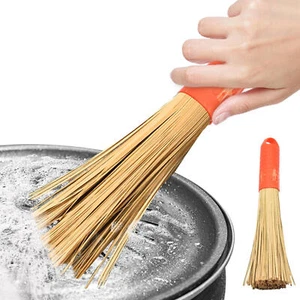 Natural Palm Brush For Washing Up Dish Kitchen Pan Pot Scrubber Cleaning - Picture 1 of 12
