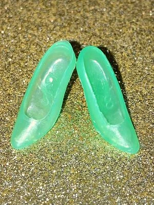 Barbie Vintage Clon Verde Translúcido 11.5: Zapatos de Moda ⭐️ Foto 1 de 4