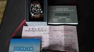 Reloj Seiko 5 Sports Oro Rosa Negro SRPD76K1 Automático 43mm Caja 4R36 Día/Fecha - Imagen 1 de 20