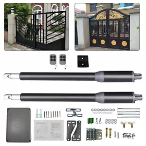 Kit abridor de puerta oscilante doble/único automático de alta resistencia + control remoto para puerta de cerca - Imagen 1 de 47
