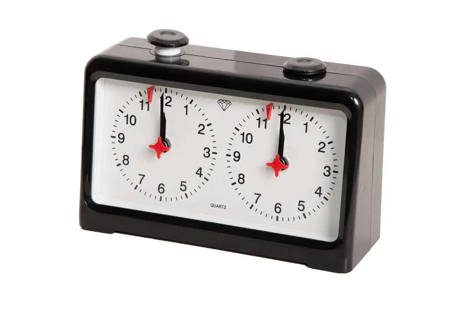 Diamond Quartz Analog Chess Clock - BLACK - Image 1 of 1