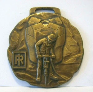 INGERSOLL RAND Carset Jackbits Jackhammer Advertising Promo Pocket Watch Fob - Picture 1 of 2