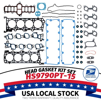 Juego de juntas de culata para Ford F150 F350 Expedition Excursion E150 E250 2000-2004 5,4 L Foto 1 de 4