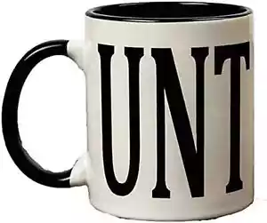 Tazza da caffè 11 once UNT con manico nero - tazze da caffè/tè personalizzate - lavapiatti - Foto 1 di 2