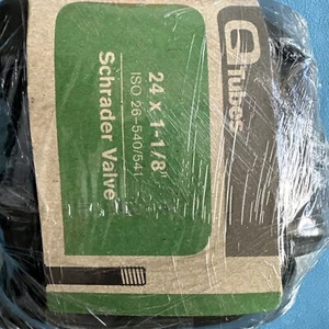 Q-TUBES BICYCLE INNER TUBE 24x1.0-1/8” Schrader Valve (Combo Of 4) - Picture 1 of 2