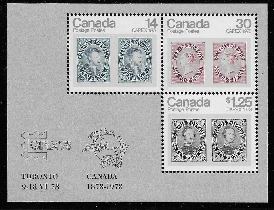 Canada Scott #756a, Souvenir Sheet 1978 Complete Set FVF MNH - Image 1 of 1