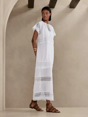 NWT Banana Republic AURIENE LACE MAXI DRESS,White SIZE XS  #815327,#632480 Y0331 - Image 1 of 4