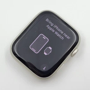 Apple Watch Series 7 3J411LL/A Cellular 45 mm Starlight - Photo 1 sur 7