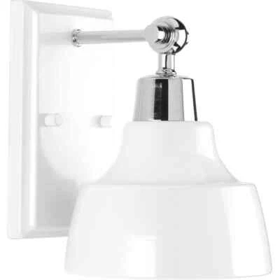 Progress Lighting Bramlett Collection 1-Light Polished Chrome Vanity Light - Image 1 of 4