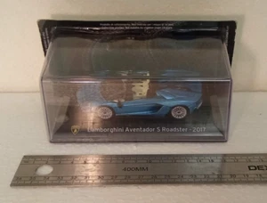 LAMBORGHINI AVENTADOR S ROADSTER 2017 blu met. - SUPER CAR 1/43 - Blister e Teca - Foto 1 di 6