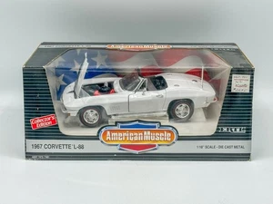 American Muscle 1967 Corvette L-88 Roadster 1:18 Diecast Mint Car Chevy White - Picture 1 of 8