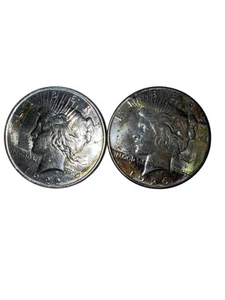 1922 1926-S Peace Silver Dollar Lot Of 2 - Picture 1 of 7