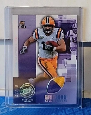 2008 Press Pass Gridiron Gamers Jacob Hester Platinum Game Worn Patch /50 RC - Image 1 of 2